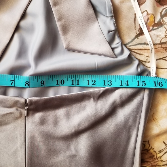 Calvin Klein Silver Halter Dress - Picture 8 of 11